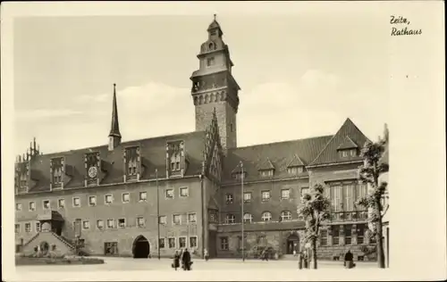 Ak Zeitz im Burgenlandkreis, Rathaus