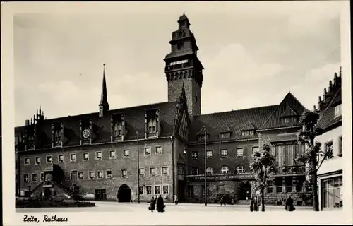 Ak Zeitz im Burgenlandkreis, Rathaus