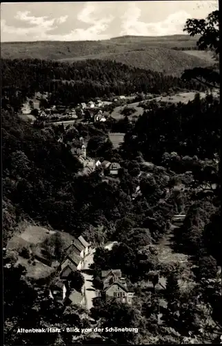 Ak Altenbrak Thale im Harz, von der Schöneburg