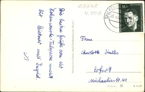 Ak Hohenwarte Thüringen, Totalansicht