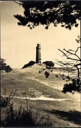 Ak Insel Hiddensee in der Ostsee, Leuchtturm auf dem Dornbusch