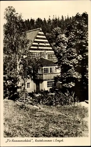 Ak Kratzhammer Altenberg Erzgebirge, D'e Hammerschänk