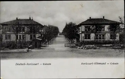 Ak Avricourt Deutsch Englisch Avricourt Meurthe et Moselle, Kolonie