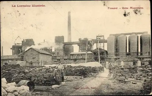 Ak Frouard Meurthe et Moselle, Fabrik Montataire