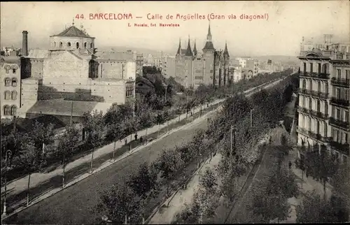 Ak Barcelona Katalonien Spanien, Calle de Argüelles