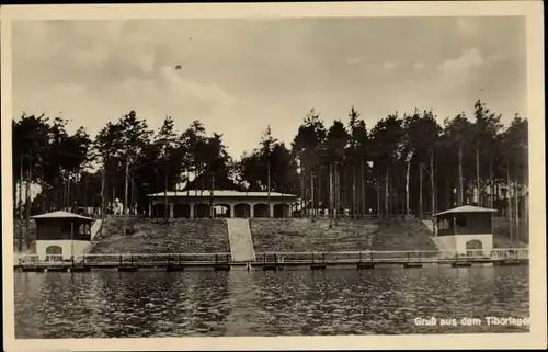 Ak Świebodzin Schwiebus Ostbrandenburg, Tiborlager, See, Anlage