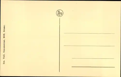 Ak Leuven Flandern Flämisch Brabant, De Statiestraat, naar de Statie uit