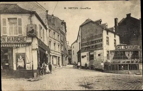 Ak Virton Wallonie Luxembourg, Grand Rue