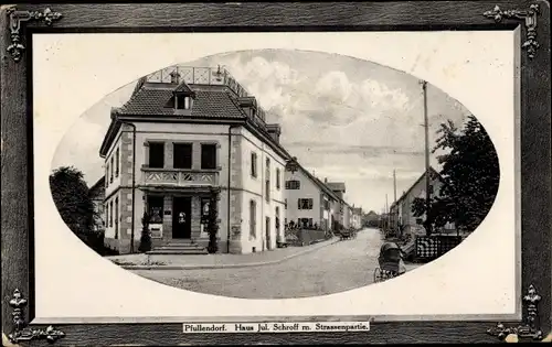 Passepartout Ak Pfullendorf in Baden, Haus Julius Schroff