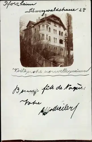 Foto Ak Pforzheim im Schwarzwald, Villa, Schwarzwaldstraße