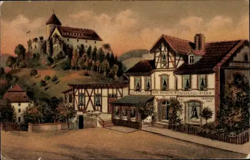 Ak Waldeck am Edersee Hessen, Gasthaus und Konditorei zum goldenen Stern