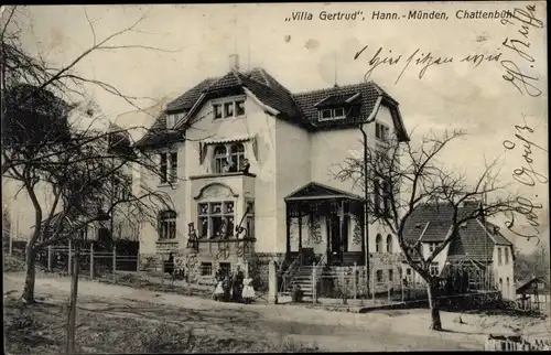 Ak Hann. Münden in Niedersachsen, Villa Gertrud, Chattenbühl