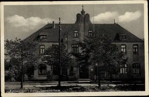 Ak Einswarden Nordenham in Oldenburg, Gemeindehaus