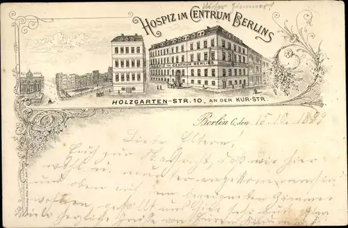 Litho Berlin Mitte, Hospiz Holzgartenstraße 10, Kurstraße