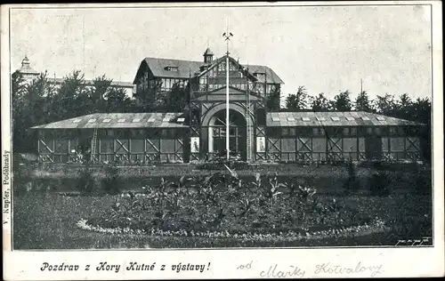 Ak Kutná Hora Kuttenberg Mittelböhmen, Ausstellungsgelände, Halle