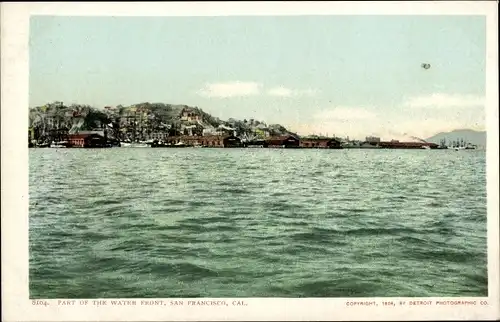 Ak San Francisco Kalifornien USA, Teil der Water Front