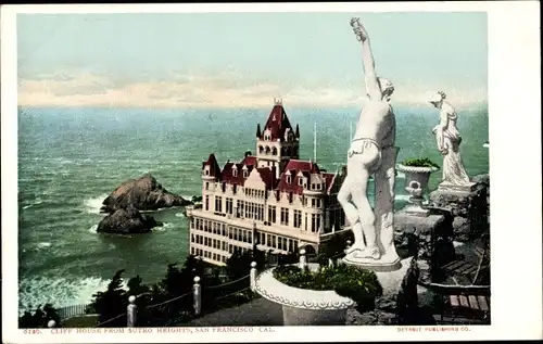 Ak San Francisco Kalifornien USA, Cliff House von Sutro Heights