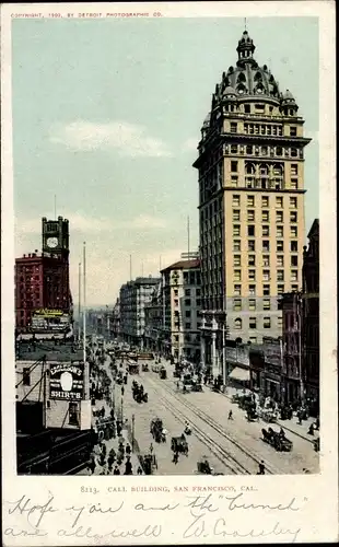 Ak San Francisco Kalifornien USA, Call Building