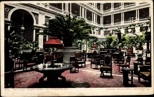 Ak San Francisco Kalifornien USA, Palace Hotel, das Gericht
