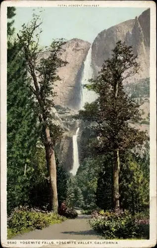 Ak Yosemite Nationalpark Kalifornien USA, Yosemite Falls