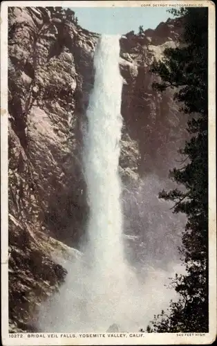 Ak Yosemite-Nationalpark, Kalifornien, USA, Bridal Veil Falls