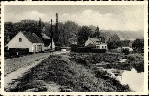 Ak Deurle Ostflandern, Pontstraat en Leie