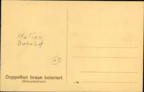 Ak Palmi Calabria, Bahnhof