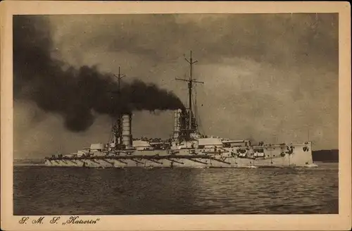 Ak Deutsches Kriegsschiff, SMS Kaiserin, Kaiserliche Marine