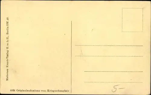 Ak Belgischer Kriegsschauplatz, Durchzug deutscher Truppen von Antwerpen nach Gent, 1. WK