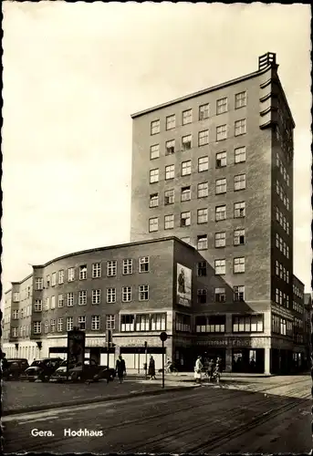 Ak Gera in Thüringen, Hochhaus