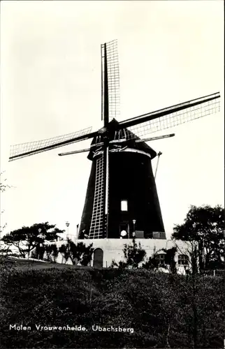 Ak Ubachsberg Voerendaal Limburg Niederlande, Vrouwenheide, Windmühle