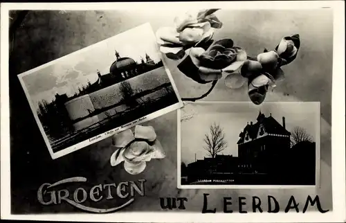 Ak Leerdam Südholland, Villa, Blumen