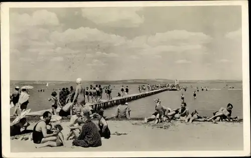 Ak Siofok Fock Ungarn, Strandleben