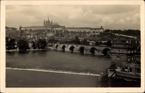 Ak Hradčany Hradschin Praha Prag Tschechien, Gesamtansicht