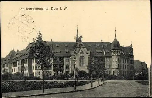 Ak Buer in Westfalen Gelsenkirchen Ruhrgebiet, St. Marienhospital