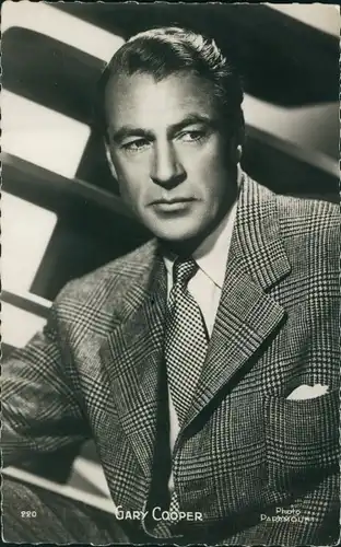 Ak Schauspieler Gary Cooper, Portrait