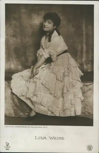 Ak Schauspielerin Lisa Weise, Portrait