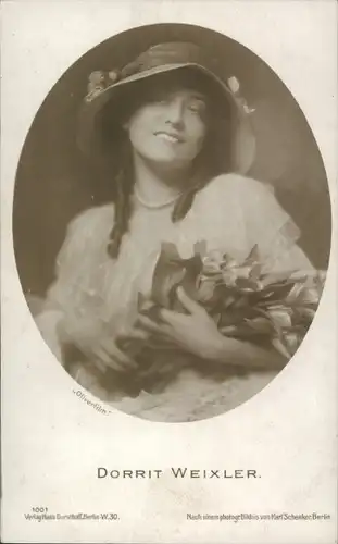 Ak Schauspielerin Dorrit Weixler, Portrait