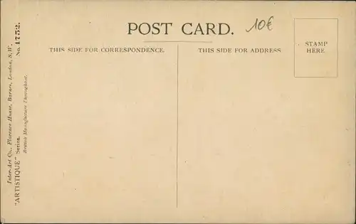 Künstler Ak Rothaarige Frau mit Hut