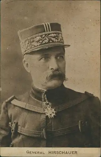 Ak Französischer General Hirschauer, Portrait, Uniform, Orden