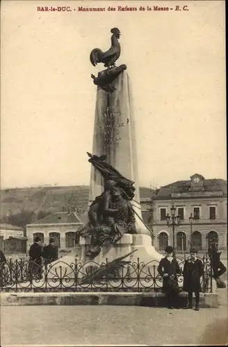 Ak Bar le Duc Meuse, Denkmal für die Kinder der Maas