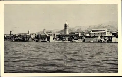 Ak Rab Kroatien, Teilansicht