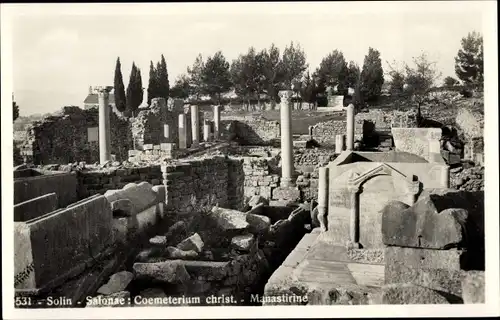 Ak Solin Salona Kroatien, Coemeterium