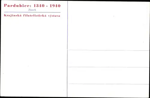 Ak Pardubice Pardubitz Stadt, Zamek