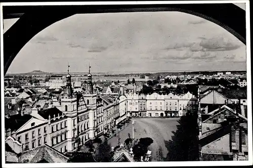Ak Pardubice Pardubitz Stadt, Namesti se Zelene brany