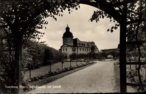 Ak Eisenberg in Thüringen, Schloss, Schlossgarten