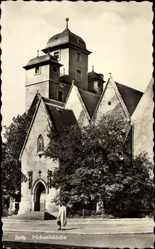 Ak Zeitz an der Weißen Elster im Burgenlandkreis, Michaeliskirche
