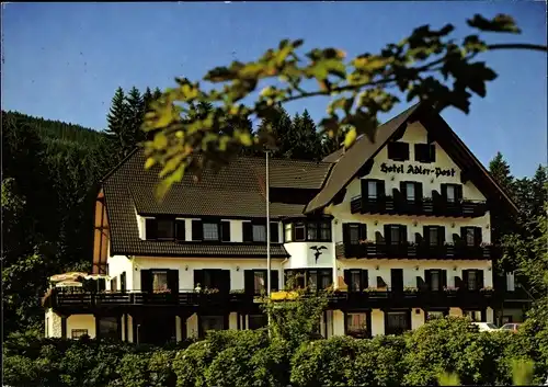 Ak Obertal Baiersbronn im Schwarzwald, Hotel Adler-Post, Inh. Werner Weidenbach
