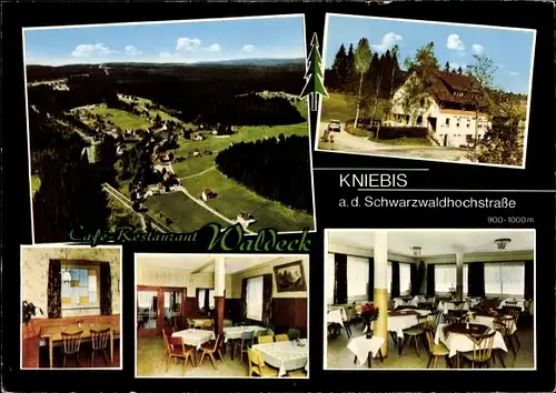 Ak Kniebis Freudenstadt im Schwarzwald, Schwarzwaldhochstraße, Pension Cafe Restaurant Waldeck