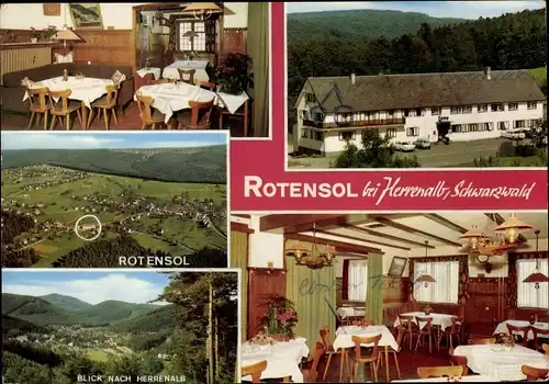 Ak Rotensol Bad Herrenalb im Schwarzwald, Gasthaus und Pension Lamm, Panorama